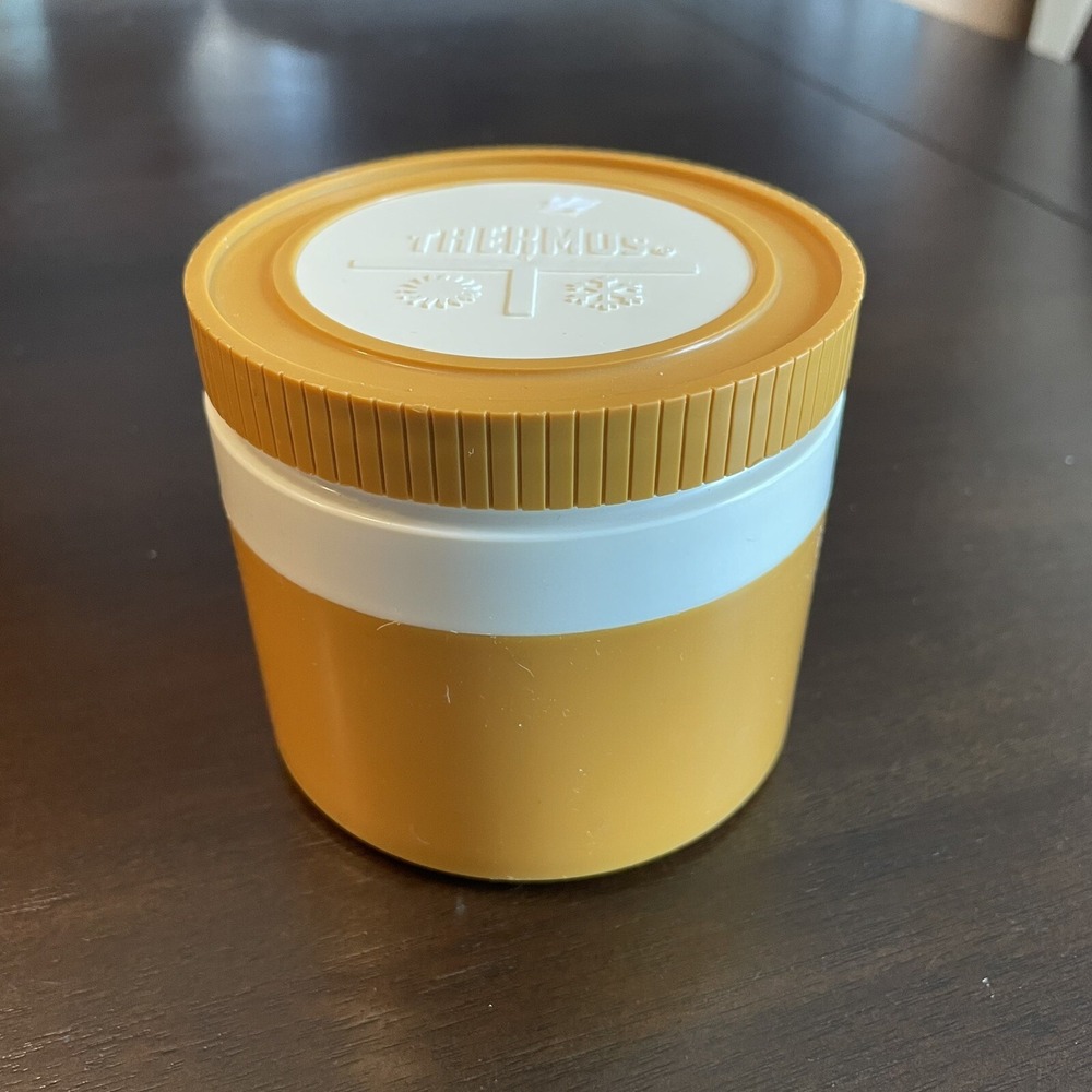 Pre-Owned Vintage THERMOS King-Seeley Insulated Jar 8oz Mustard Color  1155/3